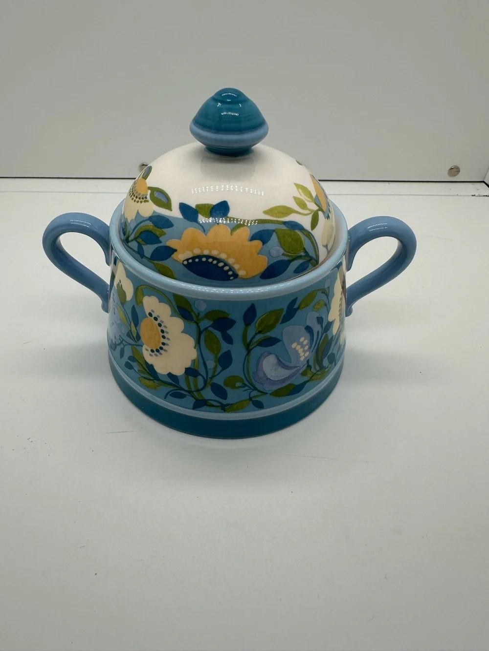 Kim Parker Home~ Chicory Hymn Spode ceramic Cream and Sugar Set - Picture 6 of 10